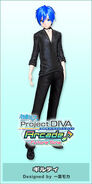 Modelo de KAITO en Acute para Project Diva Arcade Future Tone.