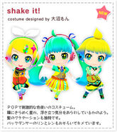 Miku, Len and Rin's shake it! modules featured in "Project Mirai 2"
