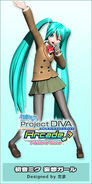 Modelo de Hatsune Miku en Project Diva Arcade Future Tone, para Mousou Sketch.