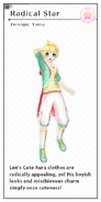 Len's Radical Star module from the video game Hatsune Miku -Project DIVA- X