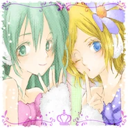 Music jacket featured in -Project DIVA- Arcade, Miku Flick/02, and Mega Mix