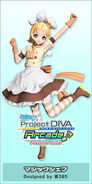 Rin's "Magic Chef" module for the song, designed by Higashi, featured in Project DIVA Arcade Future Tone.