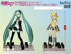 SEGA Hatsune Miku & Kagamine Rin- EX Figure - Ver. 1.52009/06 MFC (Miku)MFC (Rin)