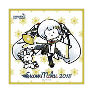 SNOW MIKU Crane Priestess ver. and Yukine towel