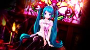 Загрузочный экран SEGA, для песни "World is Mine". Из видеоигры "Hatsune -Project DIVA- F 2nd".