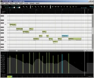 This is what the VOCALOID2 interface looks like.