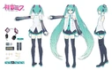 Hatsune Miku V3 reference illustration by iXima