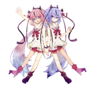 MEIKA Hime and Mikoto Talk illustration by △○□× (miwasiba)