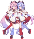 MEIKA Hime and Mikoto A.I.VOICE2 illustration by △○□× (miwasiba)