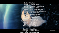 Sword Art Online Alicization – War of Underworld Episode 16 Credits Part 1.png