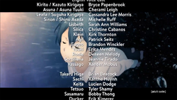 Sword Art Online Alicization – War of Underworld Episode 18 Credits Part 1.png