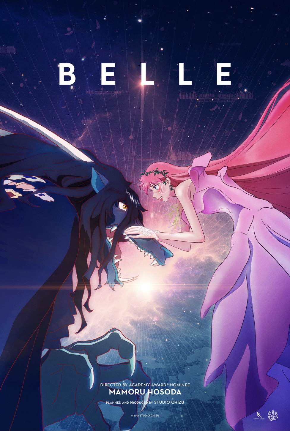 Belle Imax Poster Studio Chizu Mamoru Hosoda anime movie 12x18in 竜とそばかすの姫 |  eBay