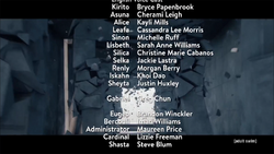 Sword Art Online Alicization – War of Underworld Episode 20 Credits Part 1.png