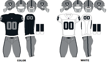 Evolution of the Raiders colors