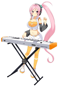 Tsutsumi Kanon (鼓カノン) is the lead keyboardist of jam Band. Kanon is the older sister of Tsutsumi Rythm. ● Instrument: Keyboard ● Birthday: November 7th ● Blood Type: Type O ● Voice Actor: Himari