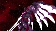 La armadura del traje mecánico de Zarkon está con su espada lista.