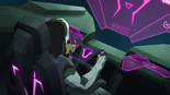 Shiro at controls of a Galran escape pod.