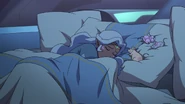 120. Allura asleep with mice on pillow