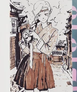 Allura dressed in hanbok.