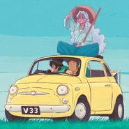 Allura, Keith, and Lance parody Lupin III.