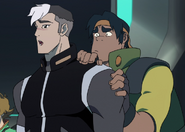 Hunk hiding behind shiro 1