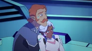 S2E13.65. Shocked Coran and Allura watch Voltron drift