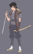 Keith as a swordsman.