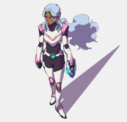 Allura in her Paladin armor.