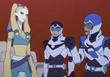 Lance flirting with Nyma.