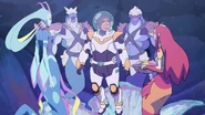 Hunk with Luxia, Florona, and male Mer.