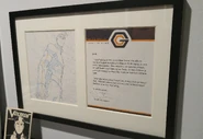 Art and letter gifted to Josh Keaton.
