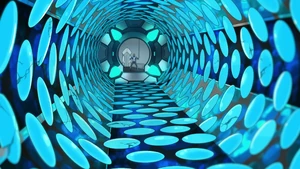 The damaged teludav of the .