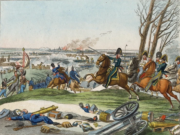 Die glorreiche Schlacht bei Brienne, den 1. Februar 1814.