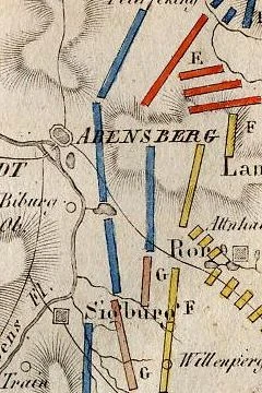 Plan von der Schlacht bey Abensberg.