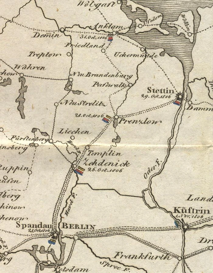 Feldzug der Franzosen und der Verbündeten unter Napoleon gegen Preussen, Sachsen und Russland in den Jahren 1806 und 1807.