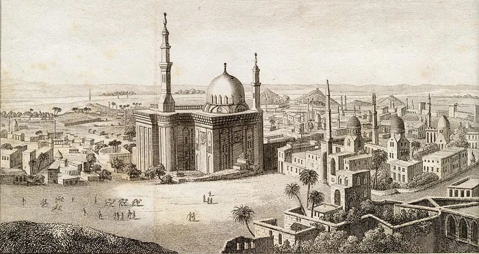 Hauptansicht von Cairo aufgenommen vom Thore der Citadelle.