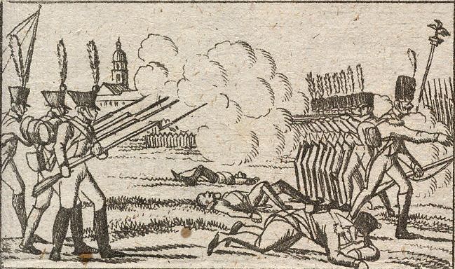 Die Schlacht bey Leipzig.