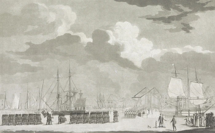 De intreede der Engelsche in Middelburg, in Oogstmaand 1809