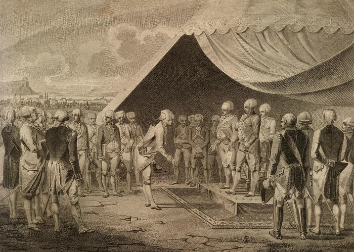 Das auswärtige Frankreich in Koblenz im Jahr 1791.