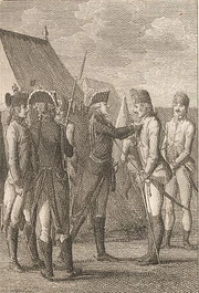 Pr. Louis Ferd. belohnt die Tapferkeit eines Oest:Krigers.