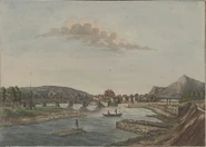 Die Saal-Brücke bey Jena.