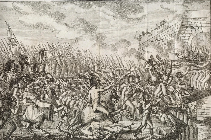 Verwundung des königl. bayrischen Generals Grafen von Wreden bey den Sturm von Hanau.