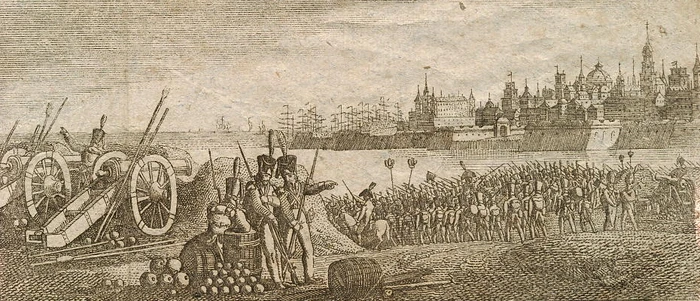 Belagerung von Cadix in Spanien.