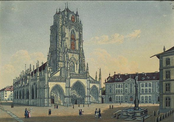 La Cathédrale à Bern.