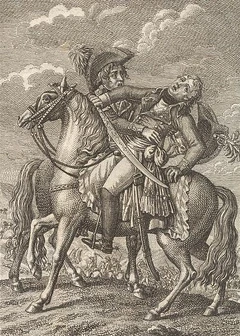 Desaix Tod in der Schlacht bei Marengo, d. 14 Junius 1800.