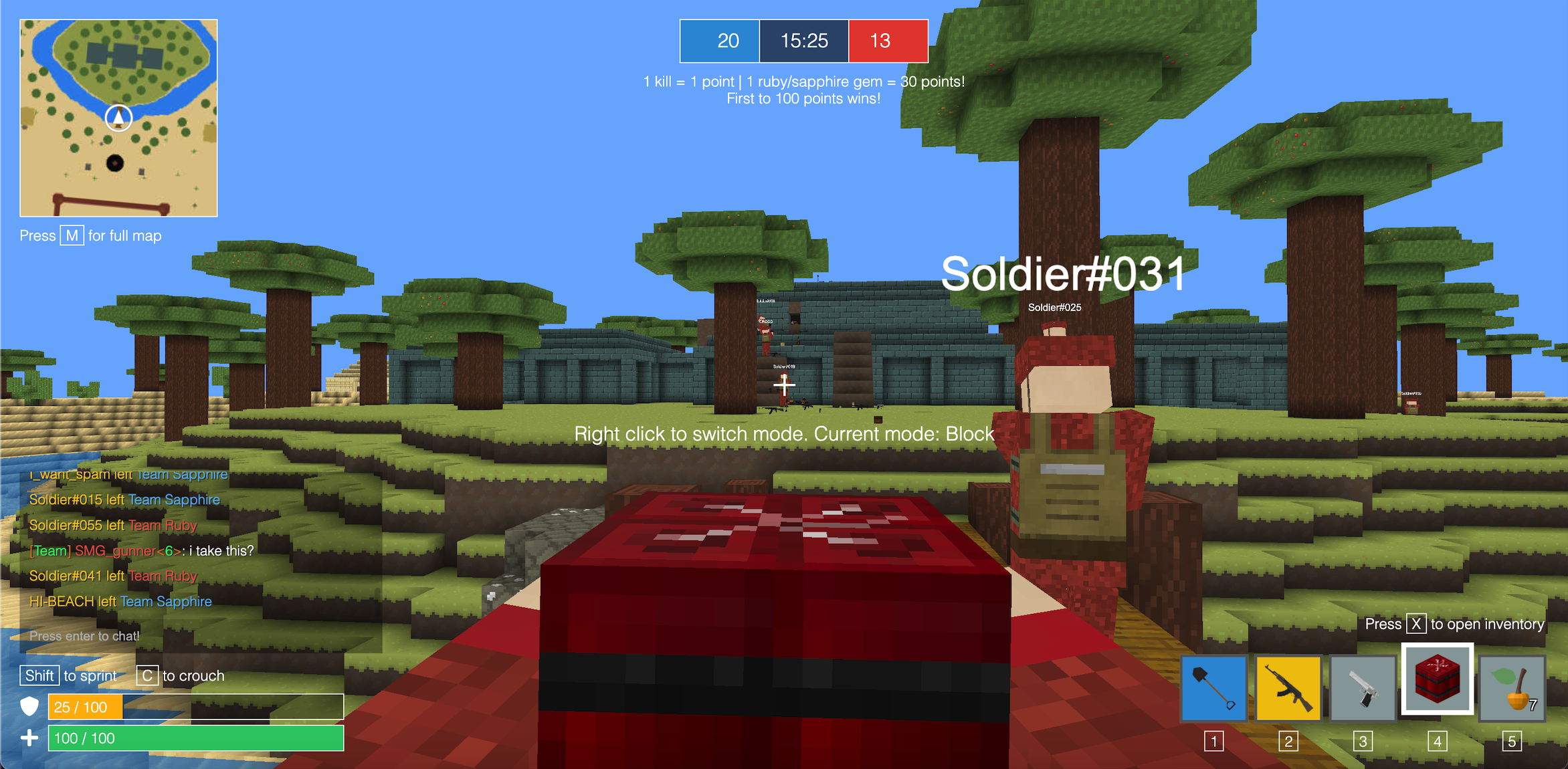  The Minecraft Survival .io Game