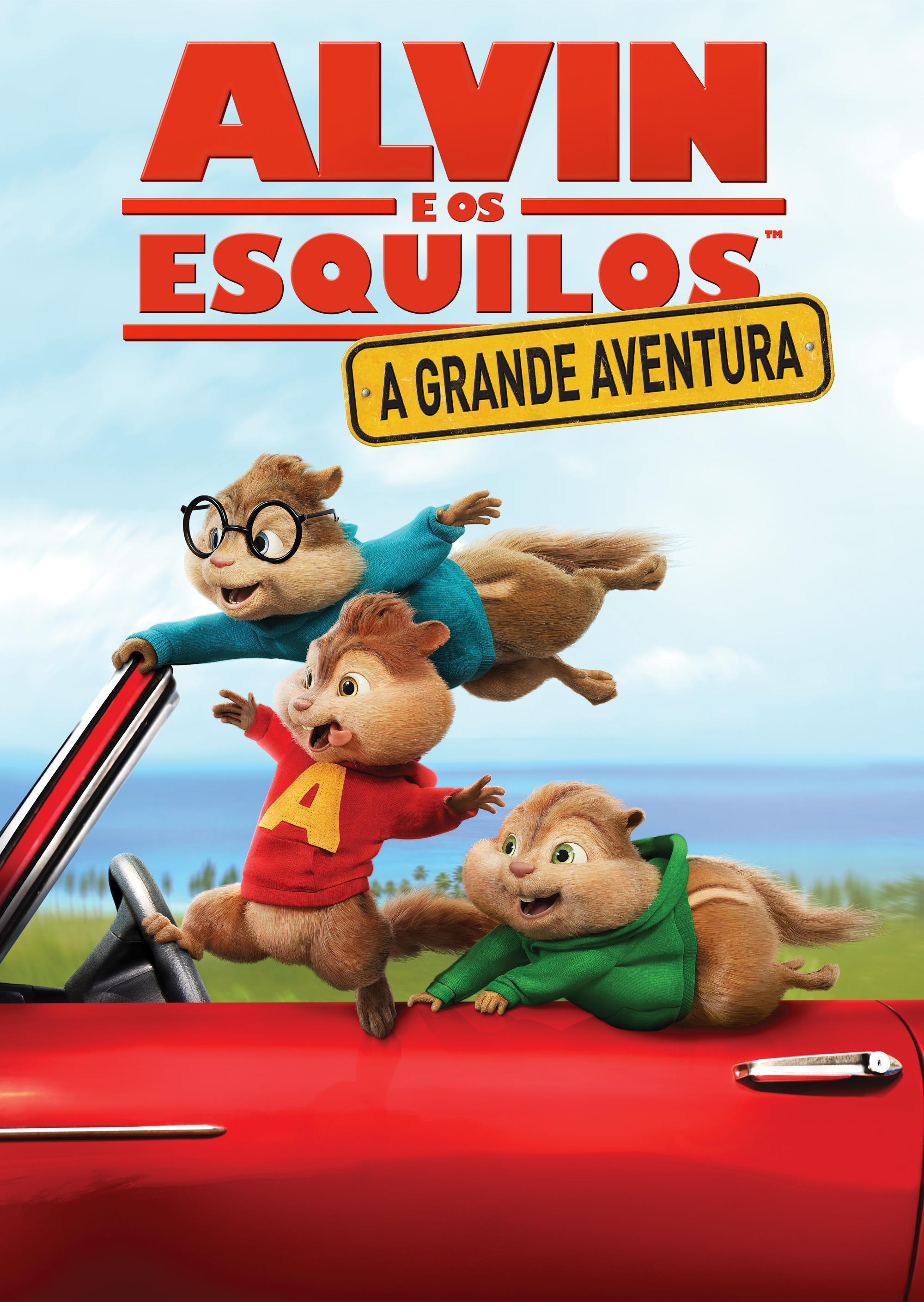 Um personagem de desenho animado do filme alvin e os esquilos