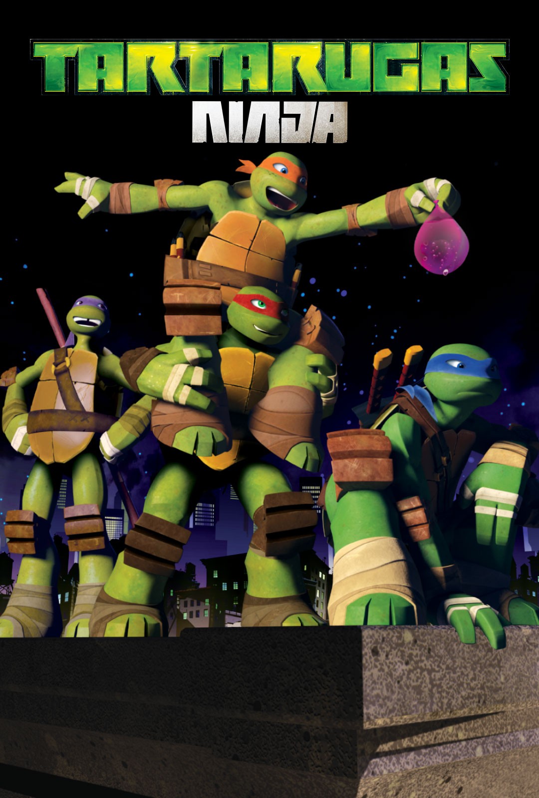 Leonardo Raphael Michelangelo Donatello Splinter  Tartarugas ninjas,  Aniversário de tartaruga ninja, Tartarugas