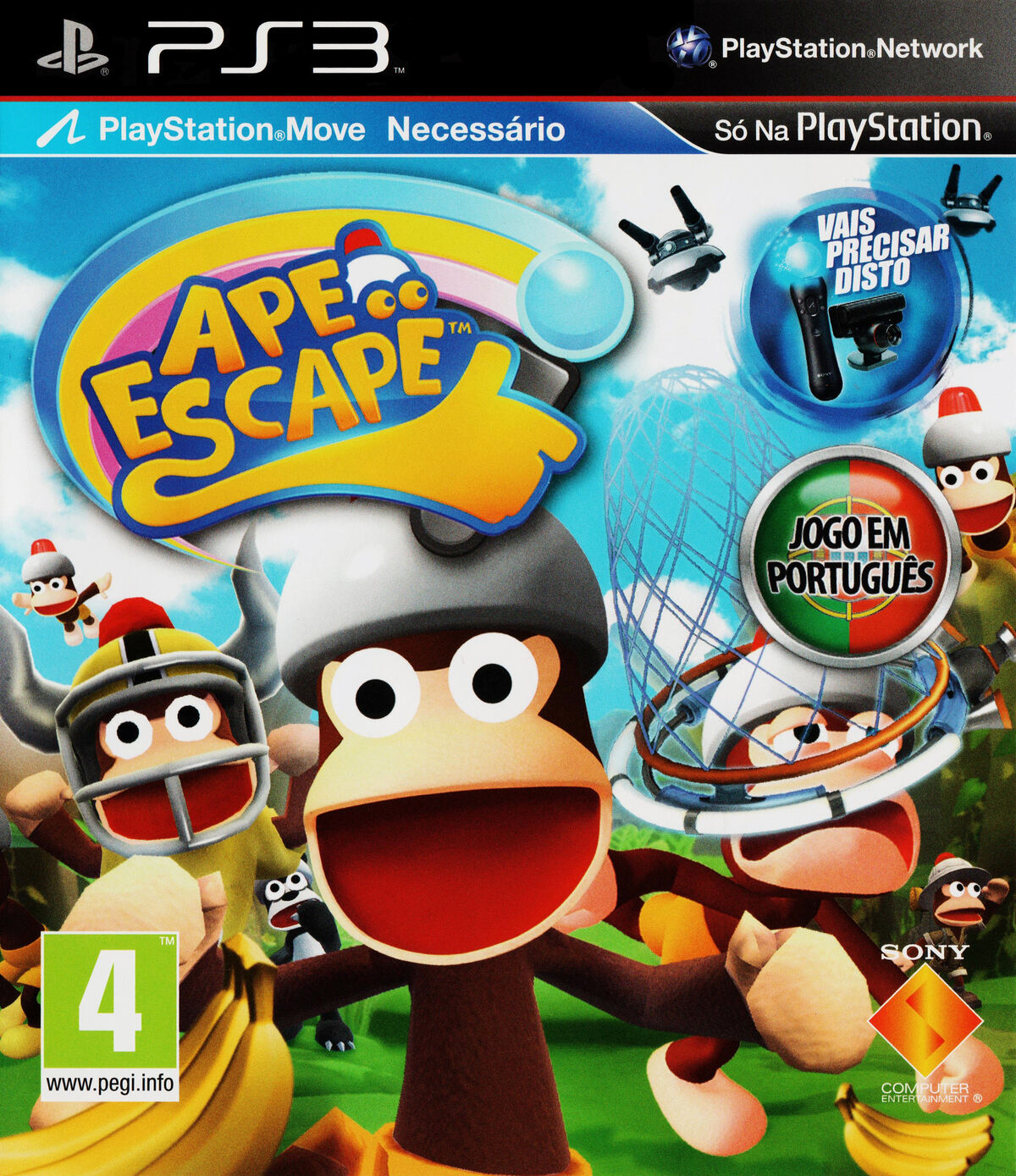 Ape Escape 2 REPRODUCTION Art Only No Disc No Case Ps2 -  Portugal