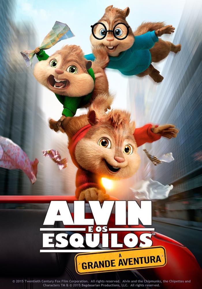 Um personagem de desenho animado do filme alvin e os esquilos